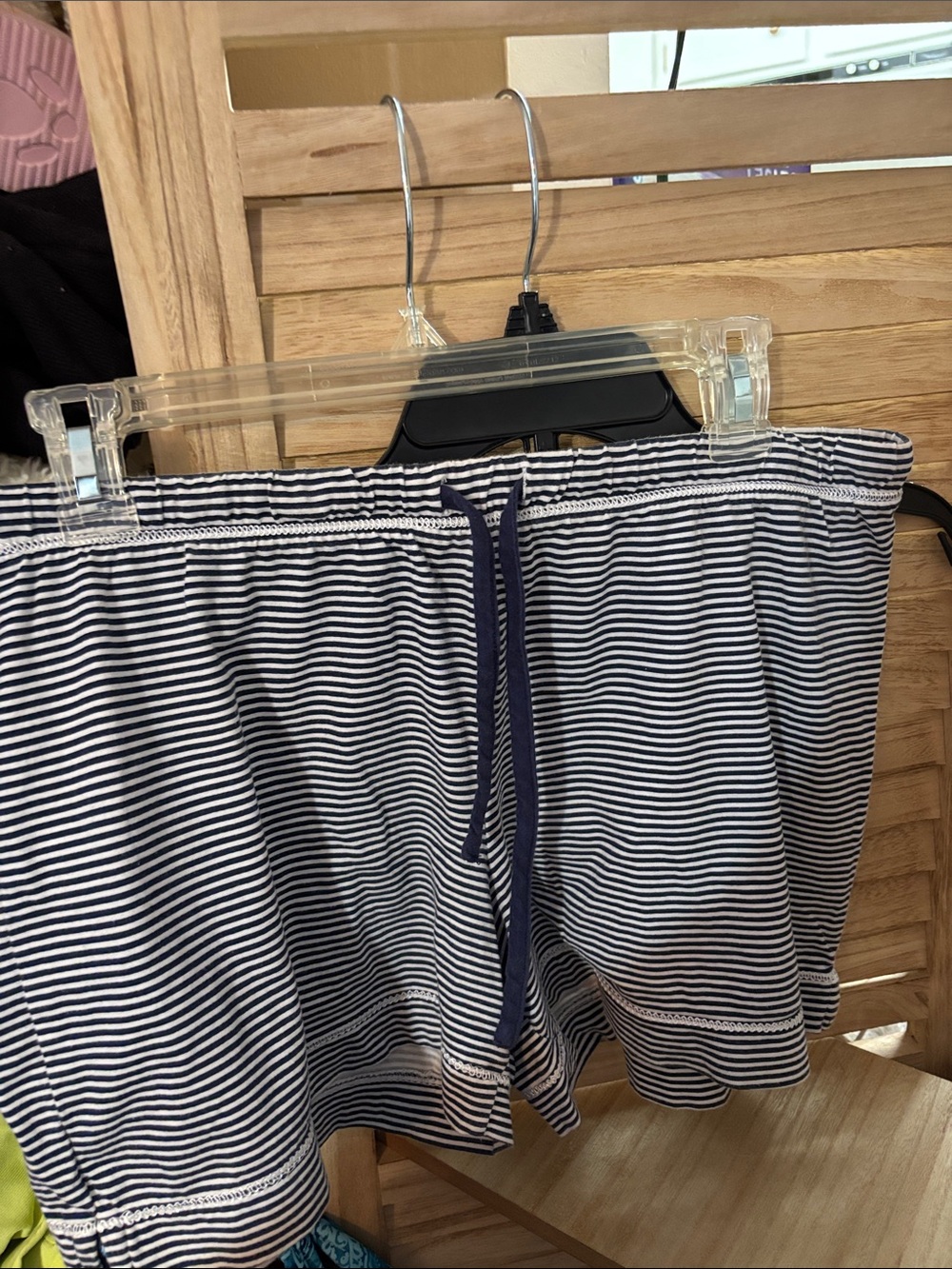 Carole Hochman Striped Sleep Shorts Medium